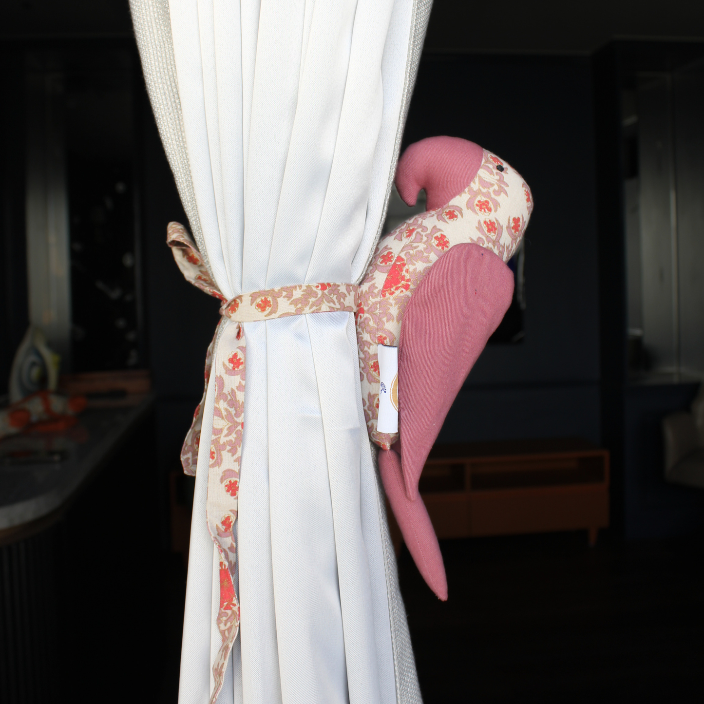 Parrot Curtain Tie