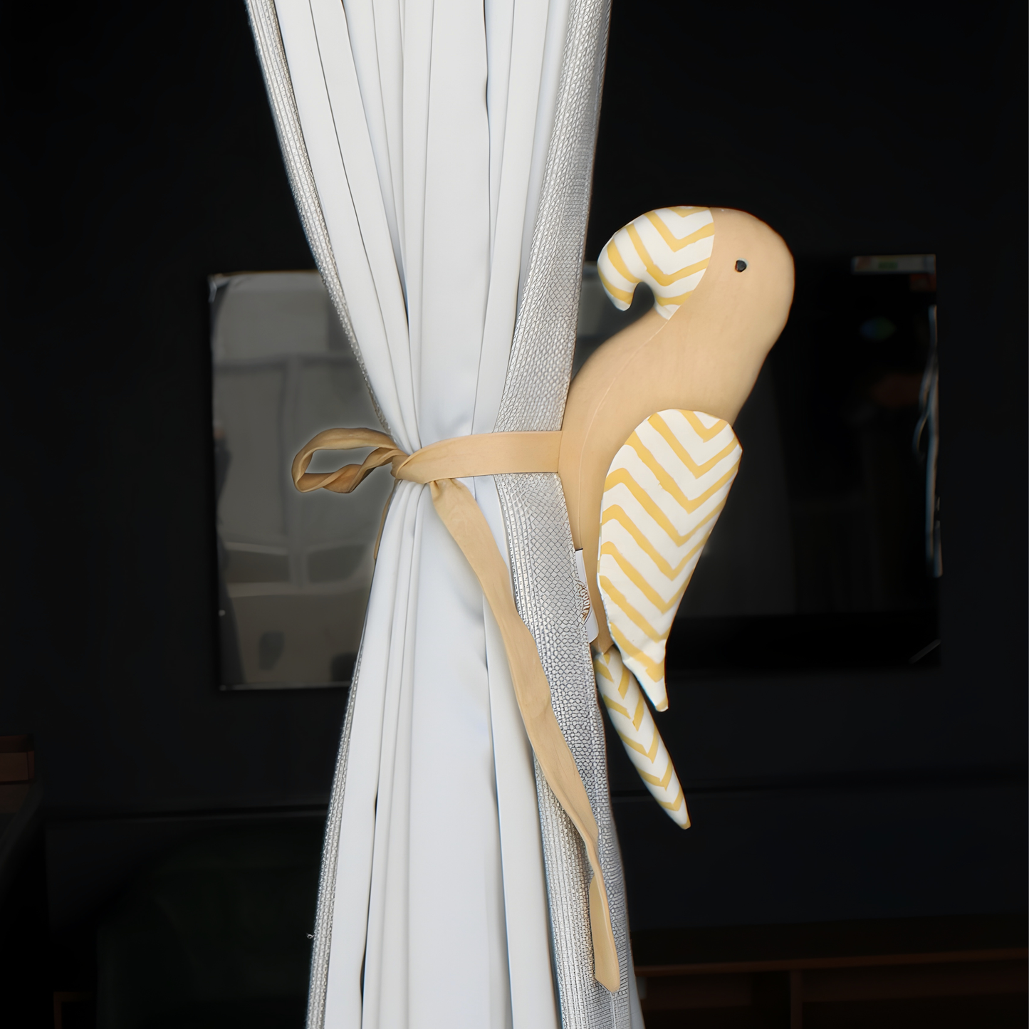 Parrot Curtain Tie