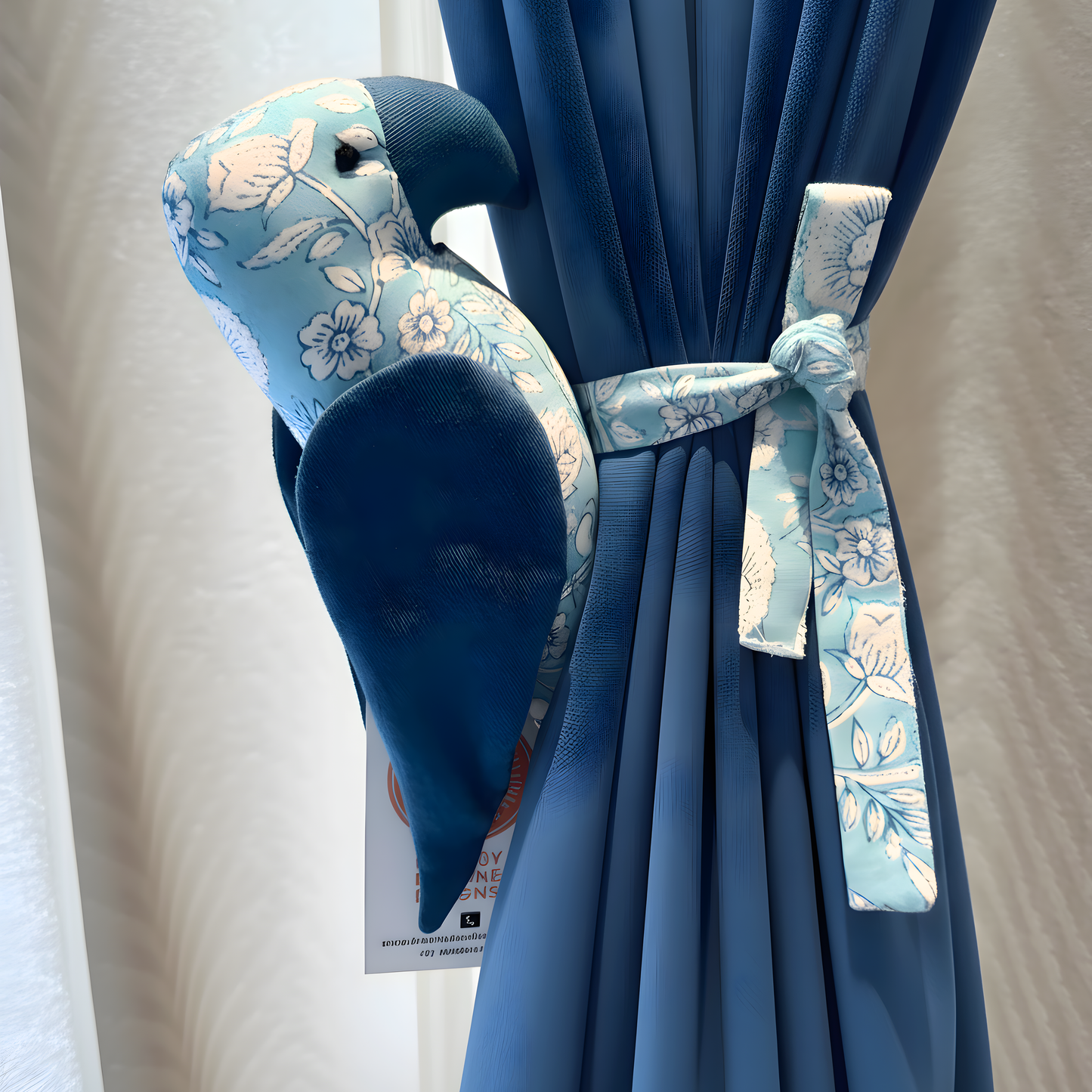 Parrot Curtain Tie