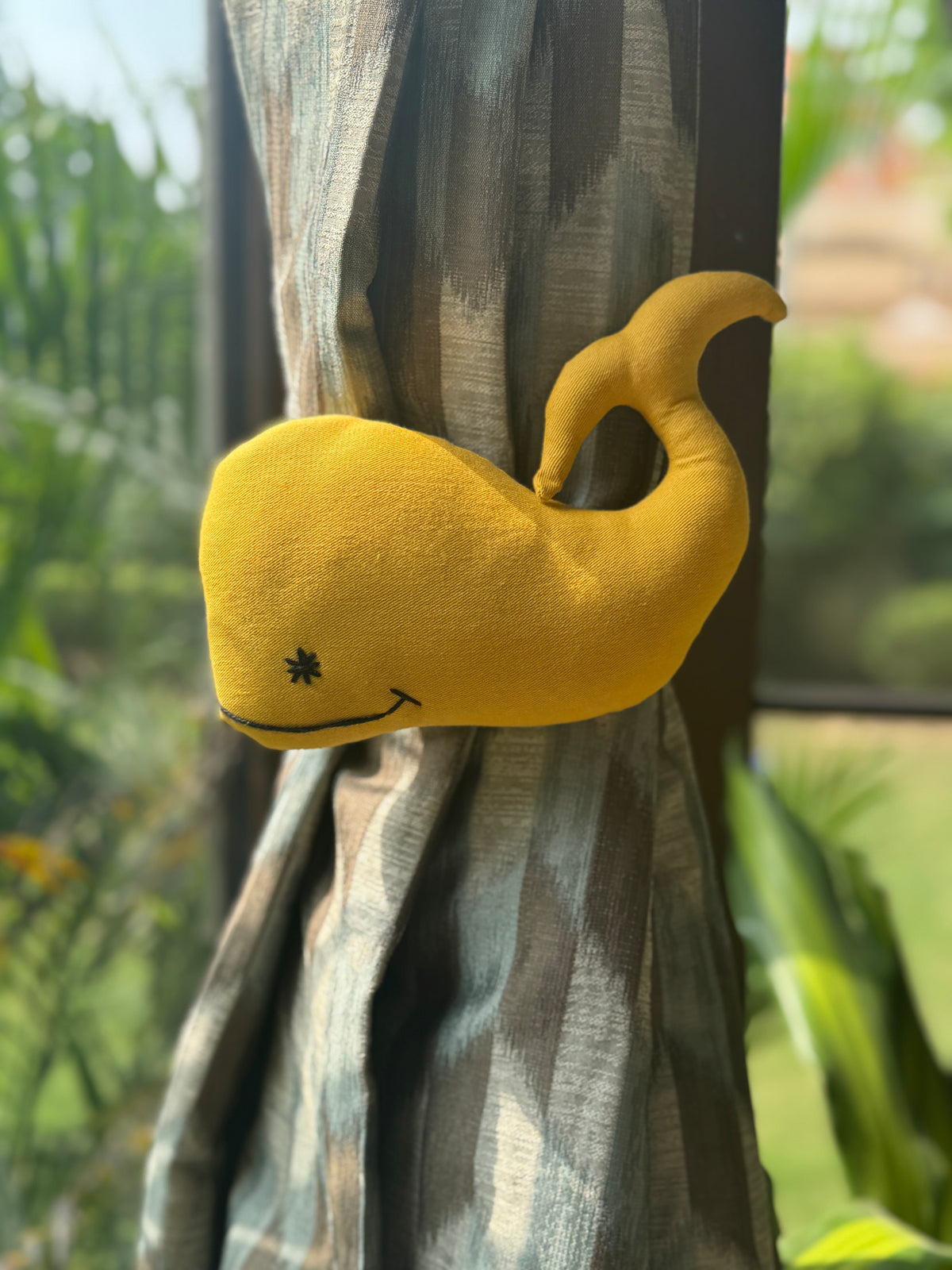 Whale Curtain Tie