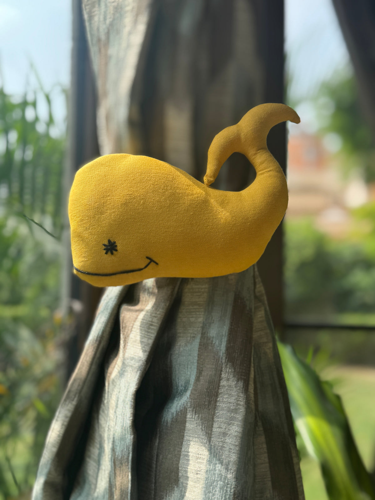 Whale Curtain Tie