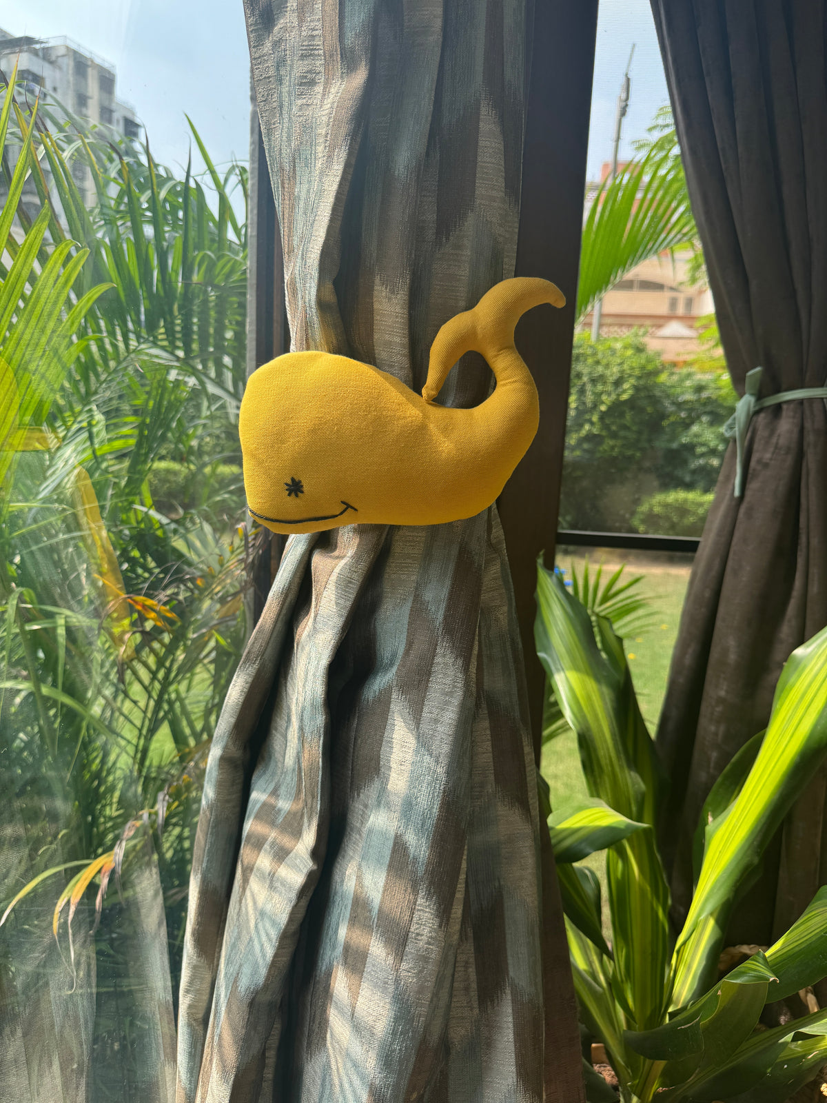 Whale Curtain Tie