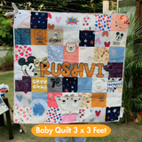 Baby Quilt 3 x 3 Feet