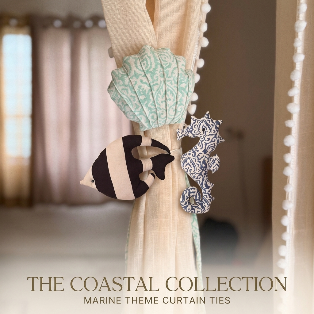 Ocean Inspired Curtain Ties (Pack of 3)