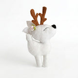 Snow Fawn Deer