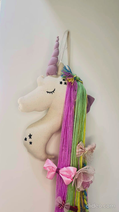 Unicorn Hair Clip Organizer